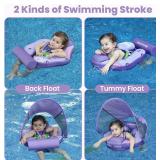 Mambobaby Non-Inflatable Baby Float with Canopy