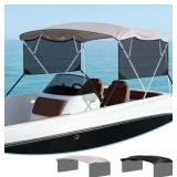 Garvee Life Universal 4 Bow Boat Bimini Top Replacement Canvas and Detachable Side Walls