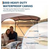 Garvee Life Universal 4 Bow Boat Bimini Top Replacement Canvas and Detachable Side Walls