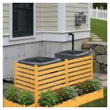 Fortuno Outdoor Air Conditioner Fence/Privacy Screen with Planter Box (2 Panels)