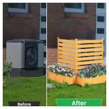 Fortuno Outdoor Air Conditioner Fence/Privacy Screen with Planter Box (2 Panels)
