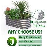 Anblize Galvanized Raised Garden Bed