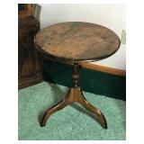 Solid Wood Round Side Table (smoke free and table only)