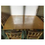 Vintage Dining Room Table with 4 Chairs - Smoke Free and it does show some wear and tear - see pictures