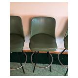 3 - Swivel Bar Stools with Vinyl Cushioned Seats - Smoke Free