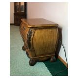 Solid 3 Drawer Wood Night Stand with Contents Inside - Smoke Free