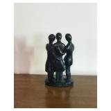 Abstract Faceless Women Sculpture Sisters Family Signed 2004