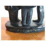 Abstract Faceless Women Sculpture Sisters Family Signed 2004