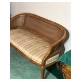 Antique Style Cane Loveseat - Smoke free