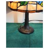 Tiffany Style 14.5T Stained Glass Shade Table Lamp 9.75” AcrossRoses Shade