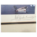 Framed, Signed and Numbered Les Kouba Print - “Mallards Visit Excelisior” - 445/2000