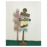 Small Wooden Decorative Sign for the Cabin - Camp Bear Paw - To the Lake and More