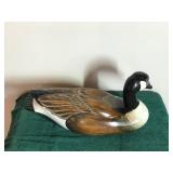 Large Hand Carved Canadian Goose Wooden Decoy - Signed and Dated
