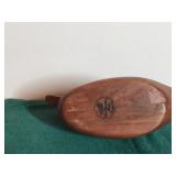 Signed Carved Wood Duck Decoy with Flower Design Painted on It By Groth