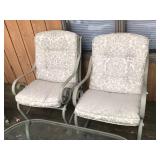Large Patio Set - 6 Chairs - 2 Rocking Chairs - 1 Oval Table and 1 Bench