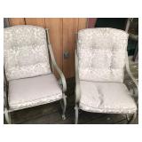 Large Patio Set - 6 Chairs - 2 Rocking Chairs - 1 Oval Table and 1 Bench