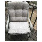 Large Patio Set - 6 Chairs - 2 Rocking Chairs - 1 Oval Table and 1 Bench