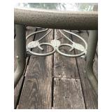 Large Patio Set - 6 Chairs - 2 Rocking Chairs - 1 Oval Table and 1 Bench
