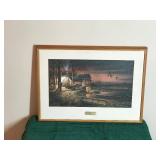 Framed Picture by Terry Redlin - “Hunters Haven” - The Wooden Gallery Process