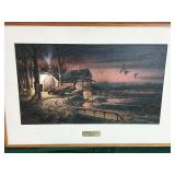 Framed Picture by Terry Redlin - “Hunters Haven” - The Wooden Gallery Process
