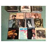 Large Lot of Vinyl Music Records - Country - Rock N Roll and More