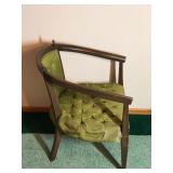 Vintage Upholstered Arm Chair  - smoke free