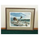Framed, Signed and Numbered Print by Terry Redlin - “Startled” - 558/960