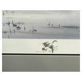 Framed, Signed and Numbered Print by Jerry Raedeke - Canadian Honkers Getting Ready to Land on Pond - 675/999