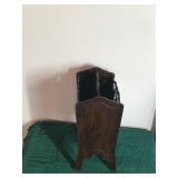 Vintage Wood Magazine Rack