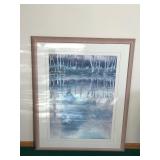 Large Wall Hanging Picture - Mirage of Trees  Reflecting off of Pond