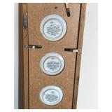 12 - Pemberton & Oaks Collector Miniature Plates in Wall Hanging Display Cases