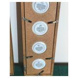 12 - Pemberton & Oaks Collector Miniature Plates in Wall Hanging Display Cases