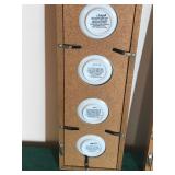 12 - Pemberton & Oaks Collector Miniature Plates in Wall Hanging Display Cases