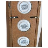 12 - Pemberton & Oaks Collector Miniature Plates in Wall Hanging Display Cases