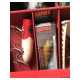 Tackle Box Full of Collectible Fishing Lures and More - Wooden Lures - Vintage Fishing Spoons - Wood Bobbers and More