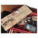 Tackle Box Full of Collectible Fishing Lures and More - Wooden Lures - Vintage Fishing Spoons - Wood Bobbers and More