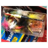 Tackle Box Full of Collectible Fishing Lures and More - Wooden Lures - Vintage Fishing Spoons - Wood Bobbers and More