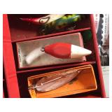 Tackle Box Full of Collectible Fishing Lures and More - Wooden Lures - Vintage Fishing Spoons - Wood Bobbers and More