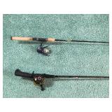 2 - Fishing Rods with Reels - See description for more info
