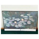 Framed Wall Hanging Picture - Claude Monet Water Lillies