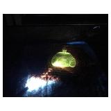 Vintage Heisey Ridgeleigh Bon Bon Dish - Uranium - Glows green when hit with a black light