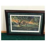 Framed and Numbered Print by Terry Redlin - “Spring on the Greens - Oh…the joy of hunting for the lost Ball”