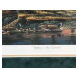 Framed and Numbered Print by Terry Redlin - “Spring on the Greens - Oh…the joy of hunting for the lost Ball”