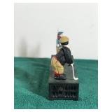 Vintage Birdie Put Cast Iron mechanical Bank Fully functional - Also has some change in it