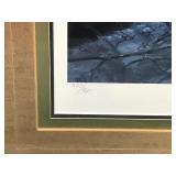 Framed, Signed and Numbered Print by Terry Redlin - “Sunny Afternoon - White Tailed Deer Relaxing in the Afternoon Sun” - 333/960