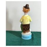 Vintage Fisherman Figural Musical Decanter Bottle Japan Ceramic - An Ordinary Worm
