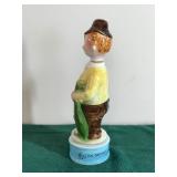 Vintage Fisherman Figural Musical Decanter Bottle Japan Ceramic - An Ordinary Worm