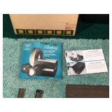 Vintage Sawery’s Rotomatic Quality Projector for 2x2 Slides & Electra by Hardwood Projector Table