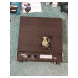 Vintage Sawery’s Rotomatic Quality Projector for 2x2 Slides & Electra by Hardwood Projector Table
