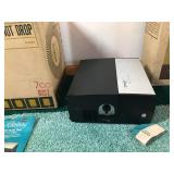 Vintage Sawery’s Rotomatic Quality Projector for 2x2 Slides & Electra by Hardwood Projector Table